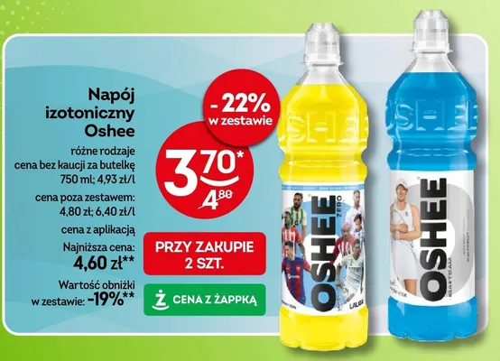 Napój izotoniczny różne rodzaje promocja w Żabka