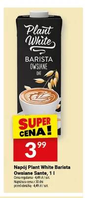 Napój owsiany Sante Plant White Barista promocja w Twój Market