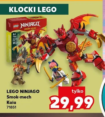 Klocki LEGO NINJAGO Smok-mech Kaia 71851 promocja w Kaufland