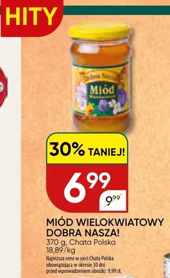 Miód wielokwiatowy promocja w Chata Polska
