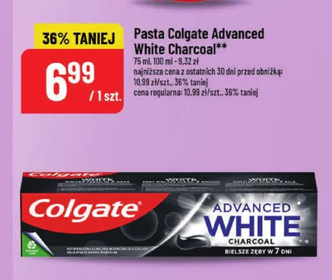 Pasta do zębów Colgate Advanced White Charcoal promocja w POLOmarket