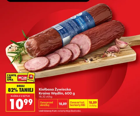 Kiełbasa żywiecka promocja w Biedronka