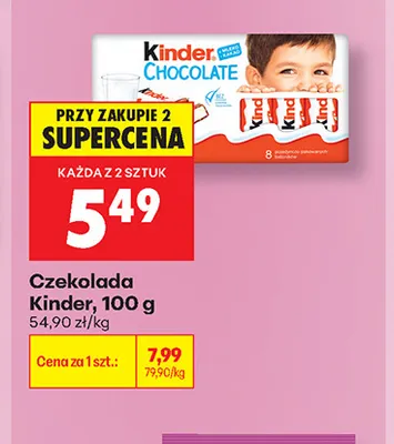 Czekolada Kinder promocja w Biedronka