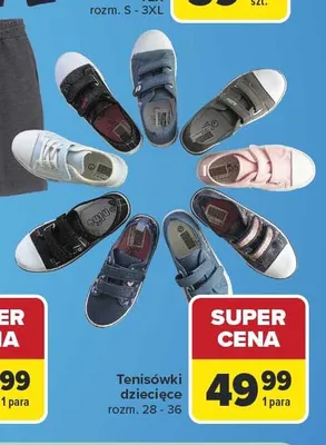 Tenisówki dziecięce promocja w Carrefour