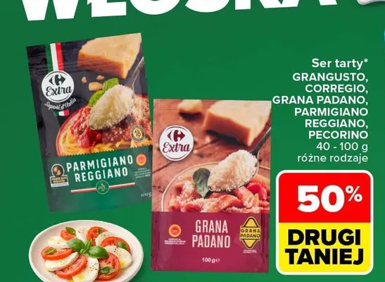 Ser tarty Grana Padano Extra promocja w Carrefour Market