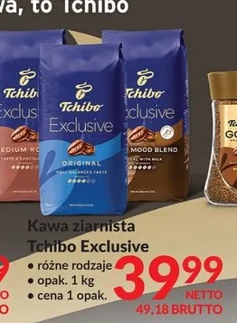 Kawa ziarnista Tchibo Exclusive Original promocja w Makro