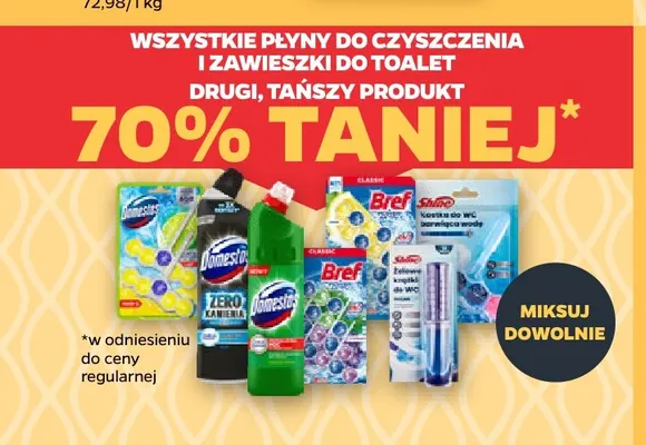 Płyny do czyszczenia i zawieszki do toalet promocja w Netto