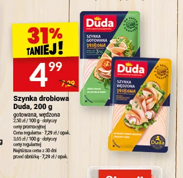 Szynka drobiowa Duda wędzona promocja w Twój Market