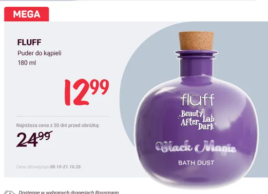 Puder do kąpieli Fluff promocja w Rossmann