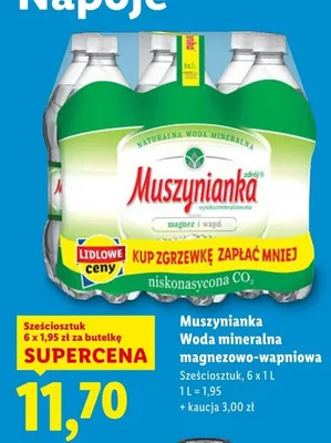 Woda mineralna magnezowo-wapniowa 6-pak promocja w Lidl