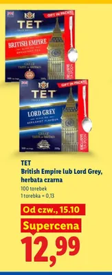 Herbata czarna Lord Grey TET promocja w Lidl