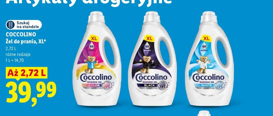 Żel do prania XL Black Coccolino promocja w Lidl