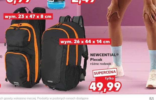Plecak NEWCENTIAL promocja w Kaufland
