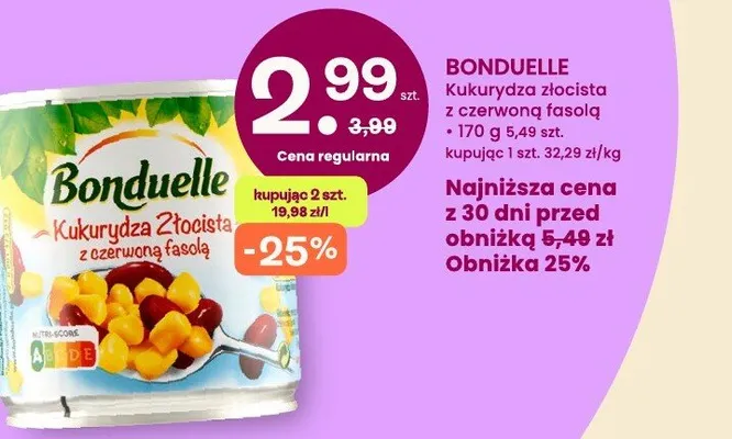 Kukurydza złocista z czerwoną fasolą promocja w Frisco