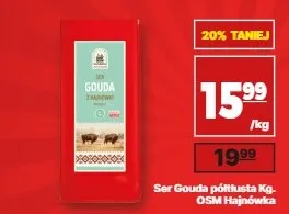 Ser gouda półtłusta OSM Hajnówka promocja w API Market