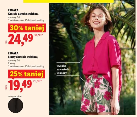 Koszula damska z wiskozą ESMARA promocja w Lidl