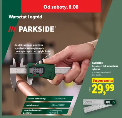 Kątomierz cyfrowy Parkside promocja w Lidl