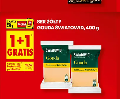 Ser żółty Gouda Światowid promocja w Biedronka