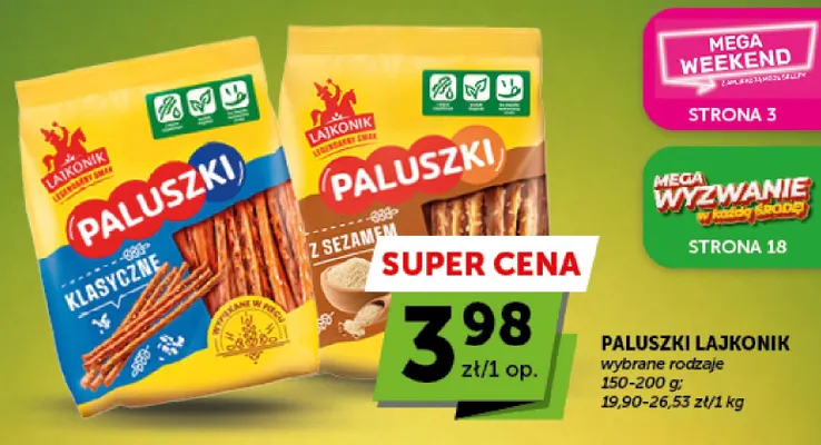 Paluszki Lajkonik klasyczne promocja w ABC