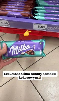 Czekolada bubbly coconut promocja w Dino