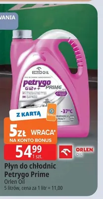Płyn do chłodnic Petrygo Prime Orlen Oil promocja w Leclerc