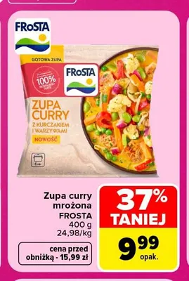Zupa curry mrożona Frosta promocja w Carrefour Market
