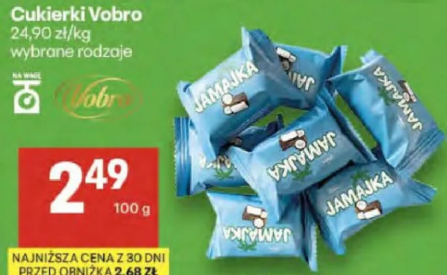 Cukierki Vobro promocja w Delikatesy Centrum
