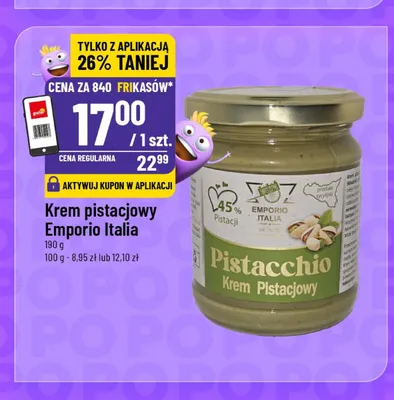 Krem pistacjowy Emporio Italia promocja w POLOmarket