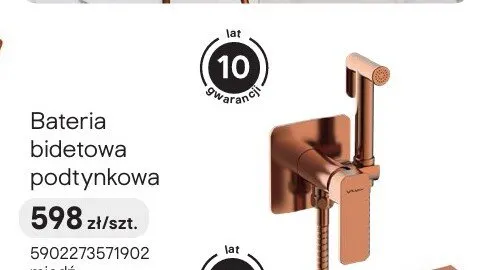 Bateria bidetowa podtynkowa Valvex Harris promocja w Castorama