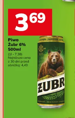 Piwo Żubr 6% promocja w Hitpol