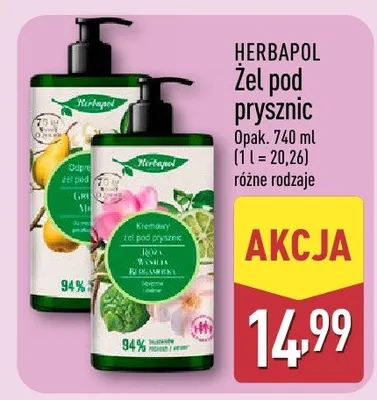 Żel pod prysznic zielony Linda promocja w Aldi