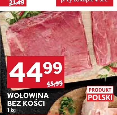 Wołowina bez kości promocja w Stokrotka
