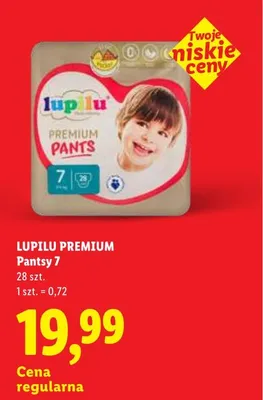 Pantsy Lupilu Premium 7 promocja w Lidl