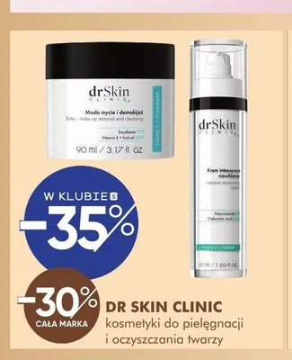 Kosmetyki do pielęgnacji i oczyszczania twarzy DR SKIN CLINIC promocja w Super-Pharm