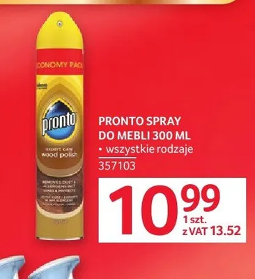 Spray do mebli Pronto 300ml promocja w Selgros