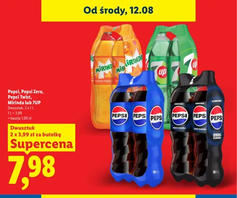 Napój gazowany Mirinda 2-pak promocja w Lidl