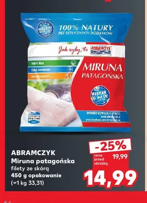 Miruna patagońska filety ze skórą Abramczyk promocja w Kaufland