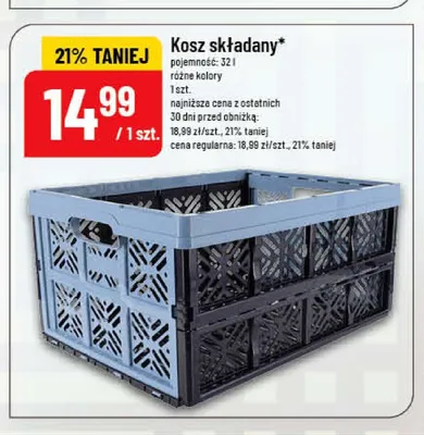 Kosz składany 32l promocja w POLOmarket
