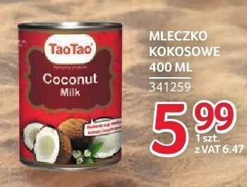 Mleczko kokosowe TaoTao promocja w Selgros