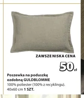 Poszewka na poduszkę ozdobną Guldblomme promocja w Jysk