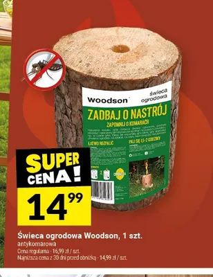Świeca ogrodowa antykomarowa Woodson promocja w Twój Market
