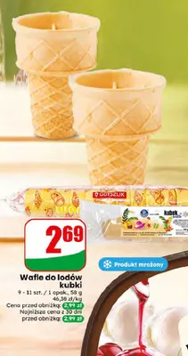 Wafle do lodów kubki Gotszlik promocja w Dino