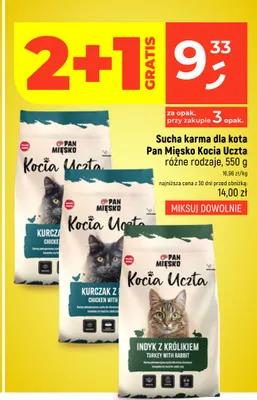 Sucha karma dla kota Pan Mięsko Kocia Uczta promocja w Dealz