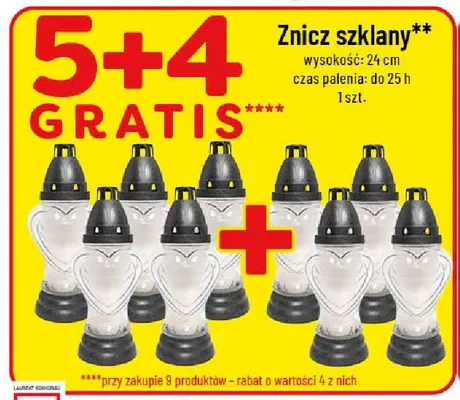 Znicz szklany promocja w POLOmarket