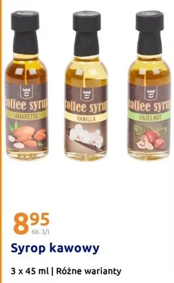 Syrop kawowy 3 x 45 ml Różne warianty promocja w Action