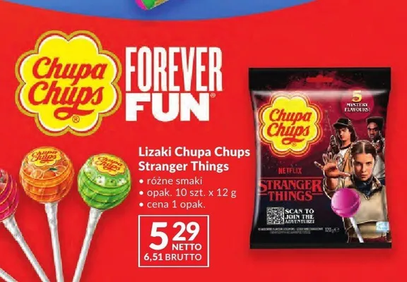 Lizaki Chupa Chups Stranger Things 10-pak promocja w Makro