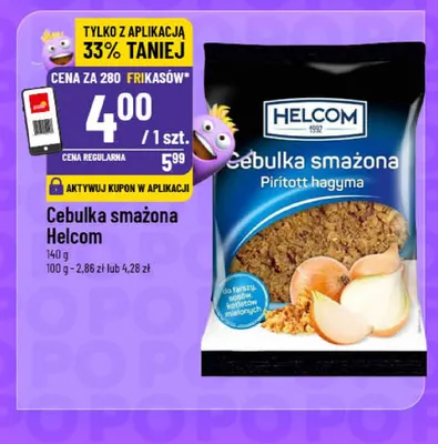 Cebulka smażona Helcom promocja w POLOmarket