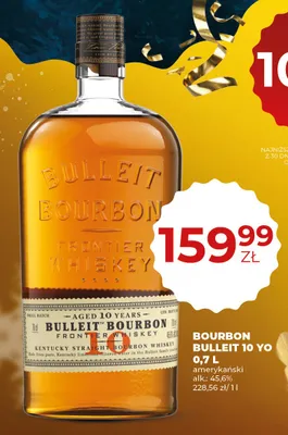 Bourbon Bulleit 10 YO 0,7L promocja w Duży Ben