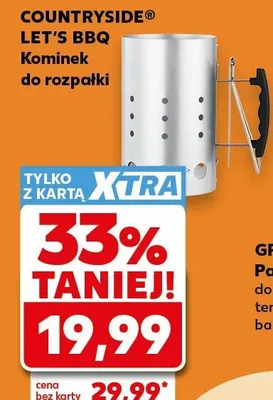 Kominek do rozpałki COUNTRYSIDE LET'S BBQ 19x30cm promocja w Kaufland