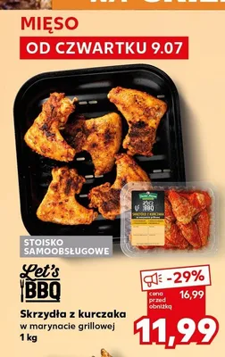 Skrzydła z kurczaka w marynacie grillowej Let's BBQ promocja w Kaufland